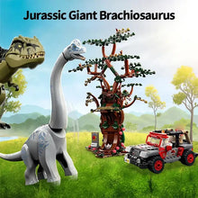 Laden Sie das Bild in den Galerie-Viewer, Jurassic XXL Brachiosaurus mit Jeep – Abenteuerliches Baustein-Spielset