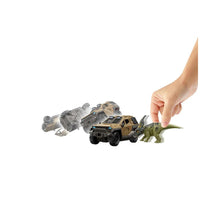Laden Sie das Bild in den Galerie-Viewer, Jurassic World Hummer Dino Fang Fahrzeug mit Dinosaurier Figur Spielzeug Set