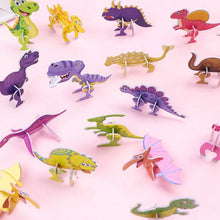 Laden Sie das Bild in den Galerie-Viewer, 40 Karton Dinos zum Puzzlen und selbstbauen