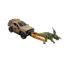 Laden Sie das Bild in den Galerie-Viewer, Jurassic World Hummer Dino Fang Fahrzeug mit Dinosaurier Figur Spielzeug Set