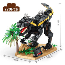 Laden Sie das Bild in den Galerie-Viewer, Große XXL Klemm-Baustein Dinosaurier Spielzeug zum selbstbauen