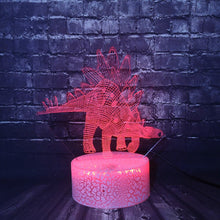 Laden Sie das Bild in den Galerie-Viewer, Tegosaurus Dinosaurier 3D LED Lampe Nachtlicht kaufen - Dinosaurier.store