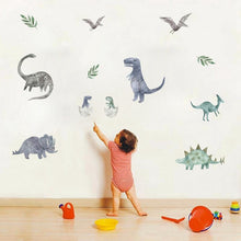 Laden Sie das Bild in den Galerie-Viewer, 3D Dinosaurier Wand Aufkleber Set kaufen - Dinosaurier.store