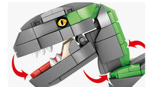 Laden Sie das Bild in den Galerie-Viewer, Velociraptor Baustein Set - 3 Dinos zum selbstbauen (1780 Teile) kaufen - Dinosaurier.store