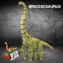 Laden Sie das Bild in den Galerie-Viewer, XXL Brachiosaurus Baustein Figur Mega Dinosaurier (60cmx46cm) kaufen - Dinosaurier.store