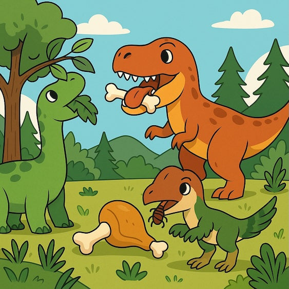 🦕 Was fraßen Dinosaurier? – Spannendes Dino-Wissen für Kinder