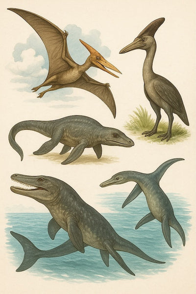 Flugsaurier & Meeresreptilien – Die Dino-Verwandten der Urzeit