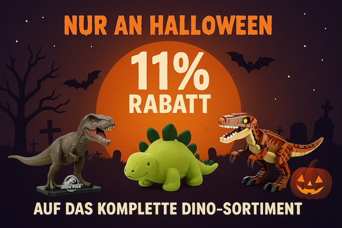 🎃 Nur an Halloween: 11 % Rabatt auf das komplette Dino-Sortiment!