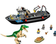 Jurassic World Flucht des Baryonyx Klemm-Baustein Set (332 Teile)
