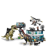 Jurassic World Giganotosaurus & Therizinosaurus Angriff Spielzeug Set (kompatibel mit 76949)