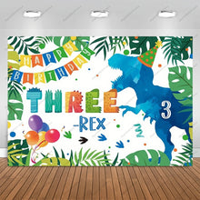 Laden Sie das Bild in den Galerie-Viewer, Niedliche Dino Poster Banner für den Kindergeburtstag, Feier, Geburtstag