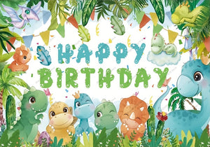 Niedliche Dino Poster Banner für den Kindergeburtstag, Feier, Geburtstag