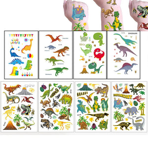 Dino Party Kindergeburtstag Armbänder, Masken, Ringe, Tattoo Sticker