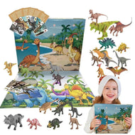 Dinosaurier Adventskalender mit 24 Dino Figuren