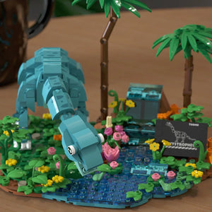 Brachiosaurus Klemm Baustein Set mit 541 Bausteinen