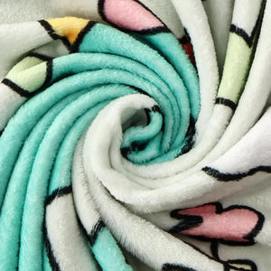 Kuschel-Decke mit niedlichen Dino Motiven