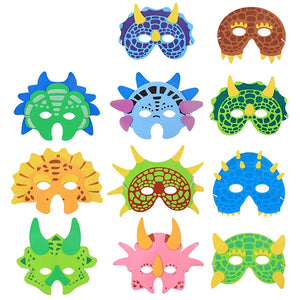 Dino Party Kindergeburtstag Armbänder, Masken, Ringe, Tattoo Sticker