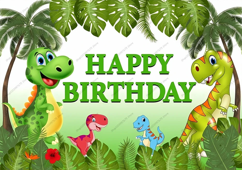 Niedliche Dino Poster Banner für den Kindergeburtstag, Feier, Geburtstag