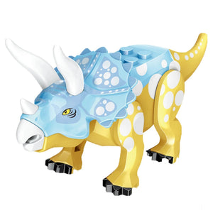 Bunte Jurassic World Dinosaurier Baustein Spielzeug Figuren