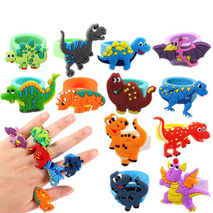 Dino Party Kindergeburtstag Armbänder, Masken, Ringe, Tattoo Sticker