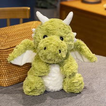 Laden Sie das Bild in den Galerie-Viewer, Süße Flauschige Drachen Dinos mit Flügeln Kuscheltiere