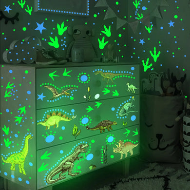 Luminous Dinosaurier Wand Aufkleber Sticker Deko Leuchten in der Nacht