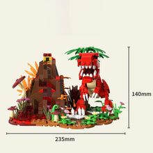 Laden Sie das Bild in den Galerie-Viewer, Tyrannosaurus-Rex Klemm-Baustein Spielzeug -Dinosaurier Welt - 559 Teile