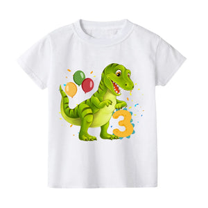 Süßes T-Rex Dinosaurier T-Shirt mit Jahreszahl für Kindergeburtstag