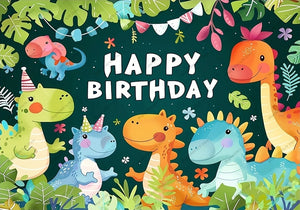 Niedliche Dino Poster Banner für den Kindergeburtstag, Feier, Geburtstag