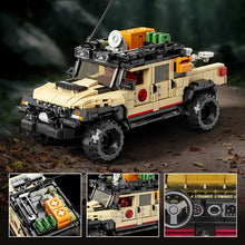 Laden Sie das Bild in den Galerie-Viewer, 3er Set Jurassic World Jeep, Explorer Klemm-Bausein Spielzeug (1632 Teile)