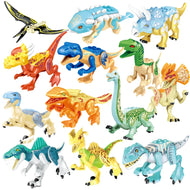 Bunte Jurassic World Dinosaurier Baustein Spielzeug Figuren