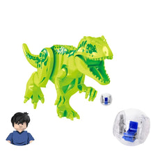 Laden Sie das Bild in den Galerie-Viewer, Jurassic Dinosaurier Figuren mit Mini Figur und Escape Pod