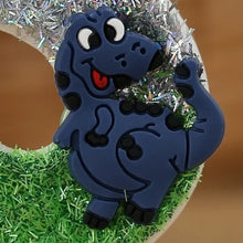 Laden Sie das Bild in den Galerie-Viewer, Dinosaurier Glitter Jahreszahl Kerze für Geburtstag, Torte, Kuchen etc.