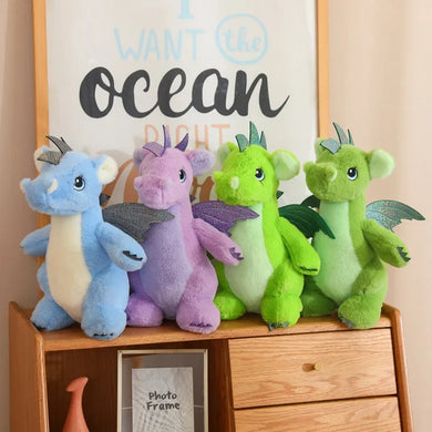 Liebliche Dino Drachen Kuscheltiere (20cm oder 30cm)
