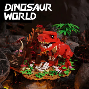 Tyrannosaurus-Rex Klemm-Baustein Spielzeug -Dinosaurier Welt - 559 Teile