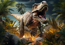 Laden Sie das Bild in den Galerie-Viewer, Jurassic World Dinosaurier Happy Birthday Kindergeburtstag Hintergrund Banner