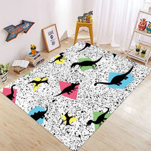 Laden Sie das Bild in den Galerie-Viewer, Spielmatten - Teppiche mit Dinosaurier-Motiv, rutschfest, maschinenwaschbar, für Kinder