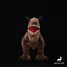 Laden Sie das Bild in den Galerie-Viewer, Carnotaurus Stofftier Dinosaurier (ca. 52cm)