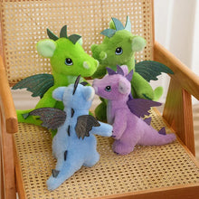 Laden Sie das Bild in den Galerie-Viewer, Liebliche Dino Drachen Kuscheltiere (20cm oder 30cm)