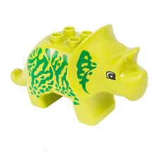 Laden Sie das Bild in den Galerie-Viewer, Farbenfrohe Dino Baustein Spielzeug Figuren