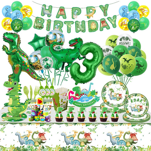 Niedliche Deko für den Dino Kindergeburtstag, Feier, Geburtstag