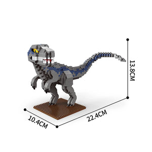 T-Rex, Pteranodon, Triceratops, Velociraptor Klemm-Baustein Spielzeug Dinos