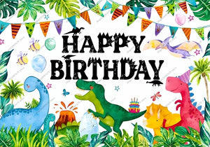 Niedliche Dino Poster Banner für den Kindergeburtstag, Feier, Geburtstag