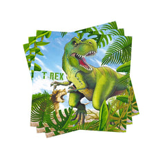 Laden Sie das Bild in den Galerie-Viewer, Dinosaurier Kindergeburtstag Deko (Teller, Becher, Ballons uvm.)