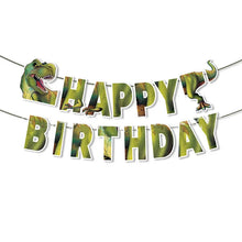 Laden Sie das Bild in den Galerie-Viewer, Dinosaurier Kindergeburtstag Deko (Teller, Becher, Ballons uvm.)