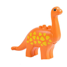Laden Sie das Bild in den Galerie-Viewer, Farbenfrohe Dino Baustein Spielzeug Figuren