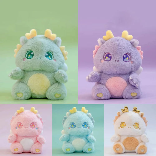 Farbenfrohe niedliche Baby Plüsch Dinos (ca. 25cm)