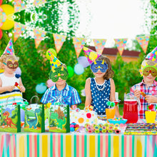 Laden Sie das Bild in den Galerie-Viewer, 96 teiliges Dinosaurier Geburtstagsfeier Party Set mit vielen Dino Artikeln