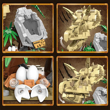 Laden Sie das Bild in den Galerie-Viewer, 2-in-1 Dinosaurier Fossil Klemm-Baustein Spielzeug mit 714 Bausteinen