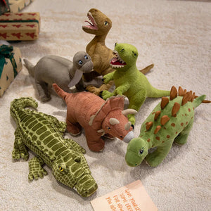 Tolle Triceratops, Stegosaurus, T-Rex, Brontosaurus oder Velociraptor Plüschtier Dinosaurier